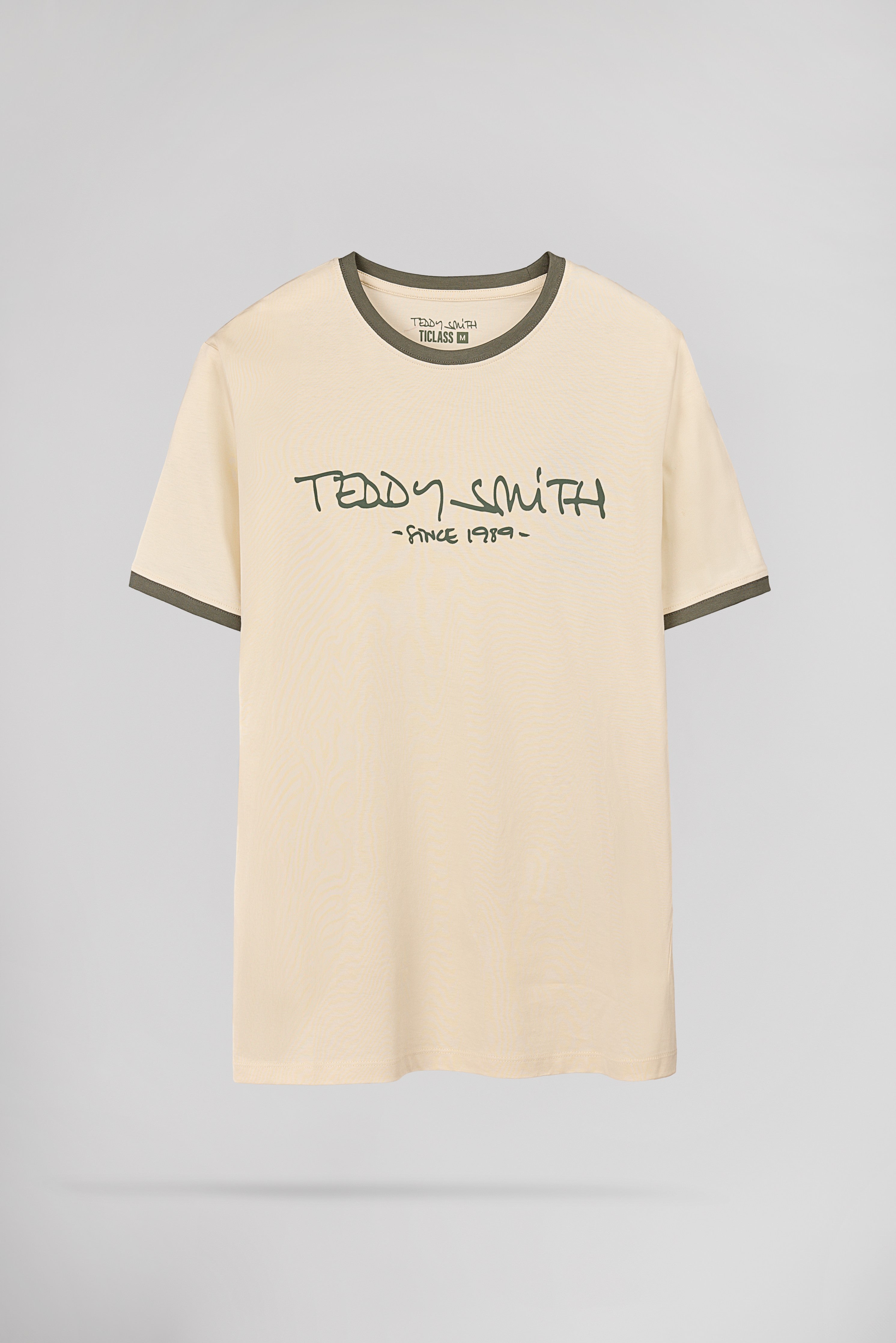 Teddy Smith Ticlass T-shirt col rond homme naturel coupe classique