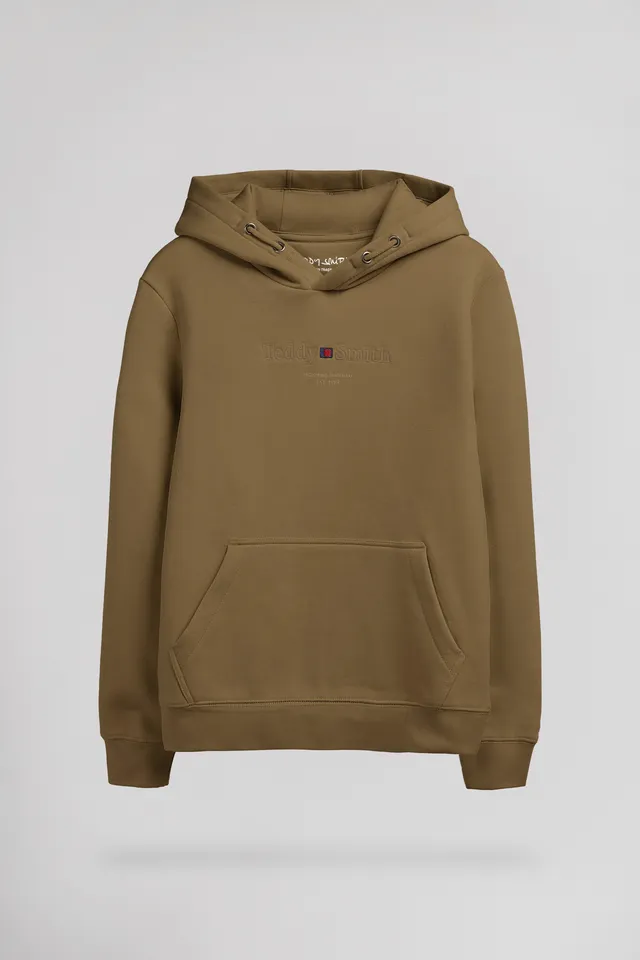 Teddy Smith S-Jim Hoody Jr sweat à capuche noisette garçon