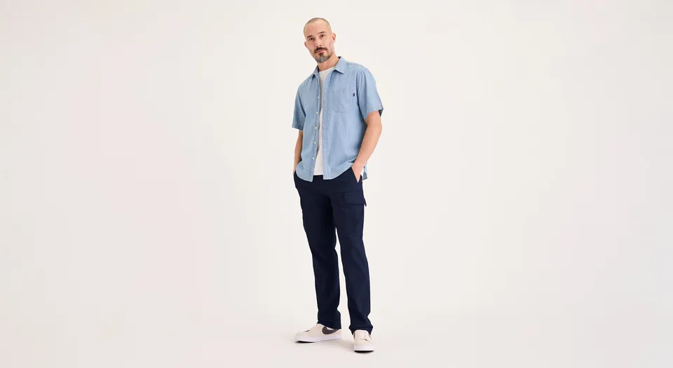 Dockers Utility Cargo pantalon droit bleu marine