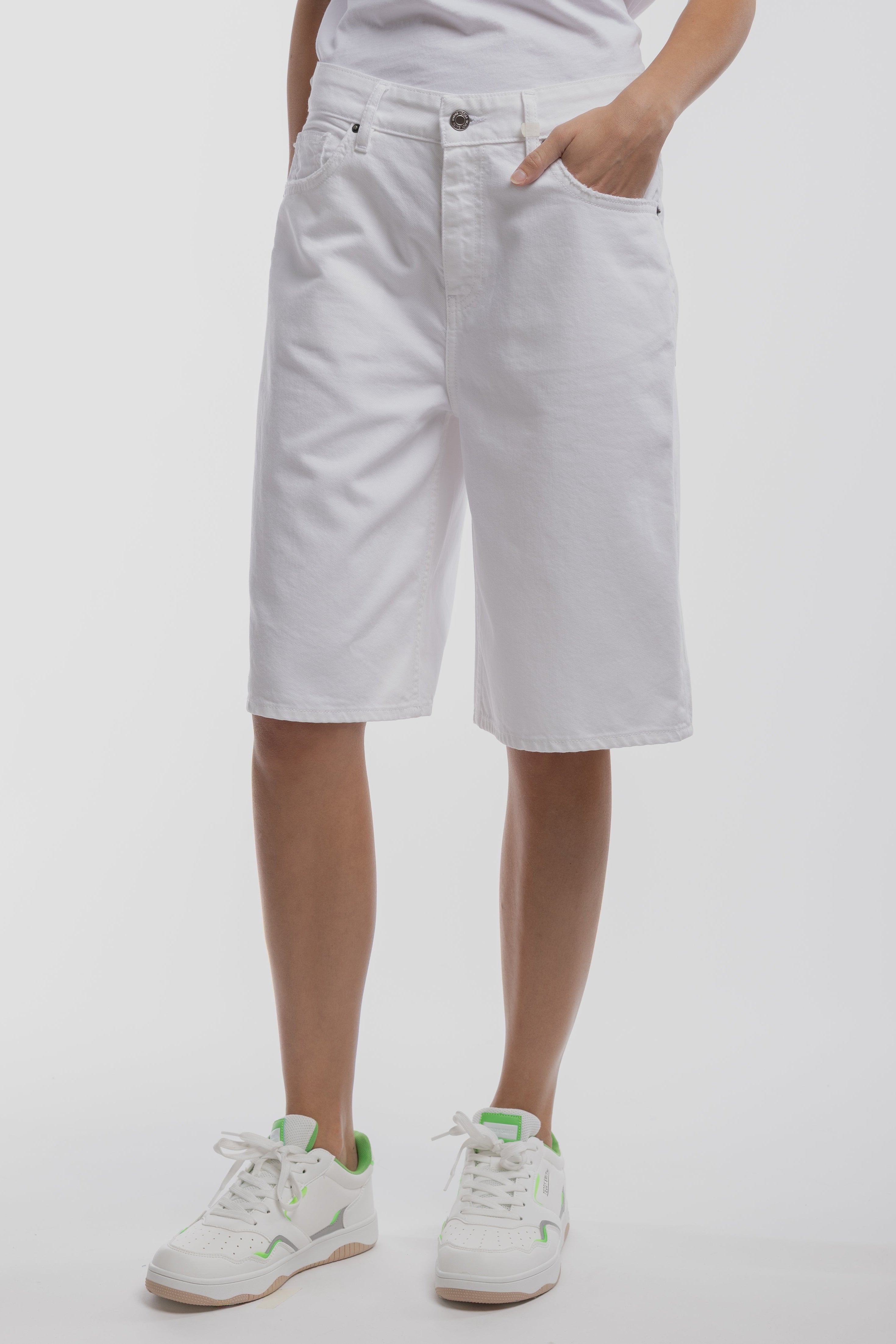 Teddy Smith S-Tomboy SH short blanc taille basse