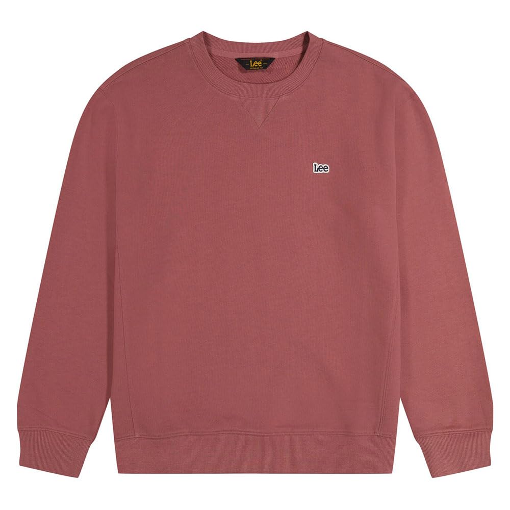 Lee Patch Crew sweat homme Jade Forest col rond coton