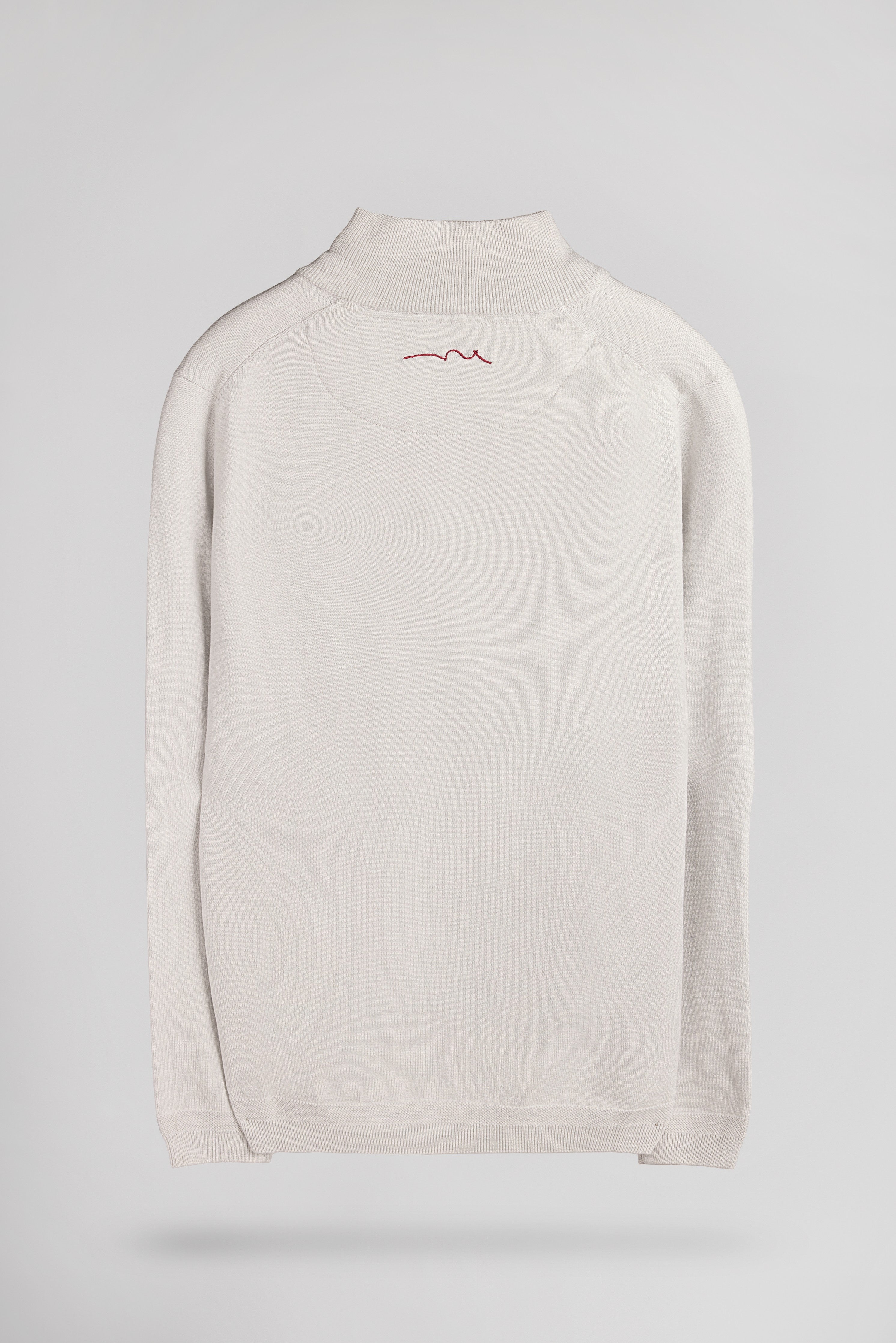 Teddy Smith P-Marty 2 pull col zippe white melange coupe droite