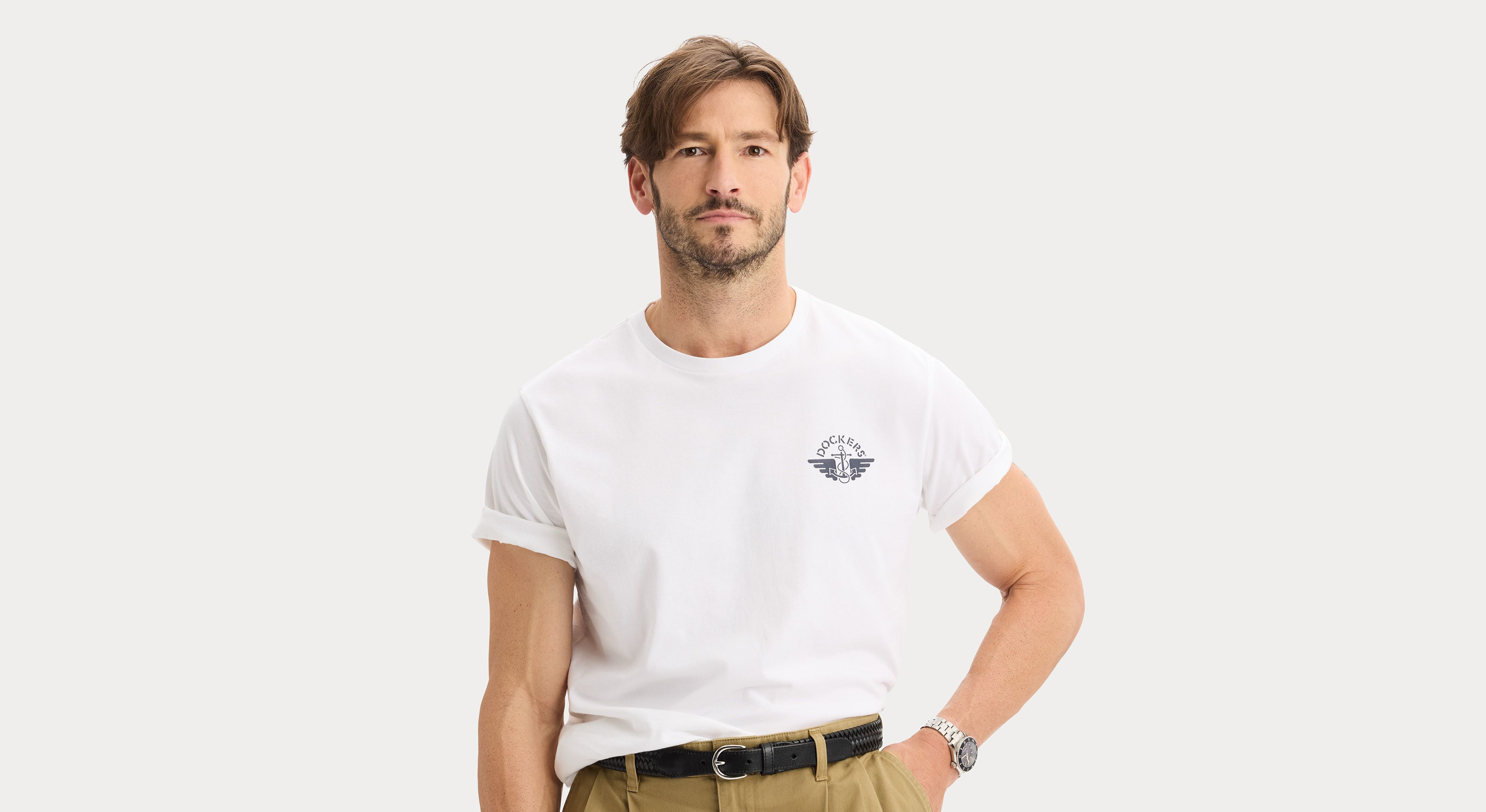 Dockers Graphic Tee t-shirt regular blanc