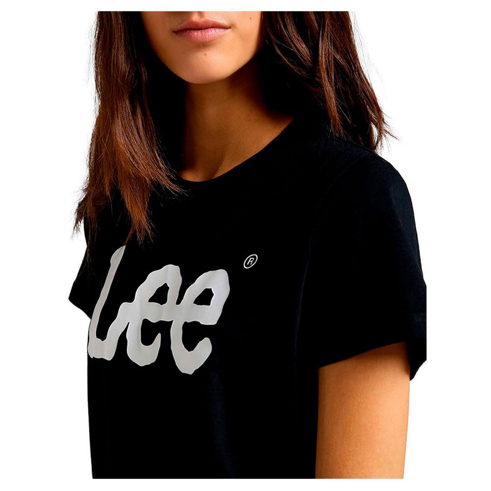 Lee Logo Tee T-shirt femme Noir coupe regular