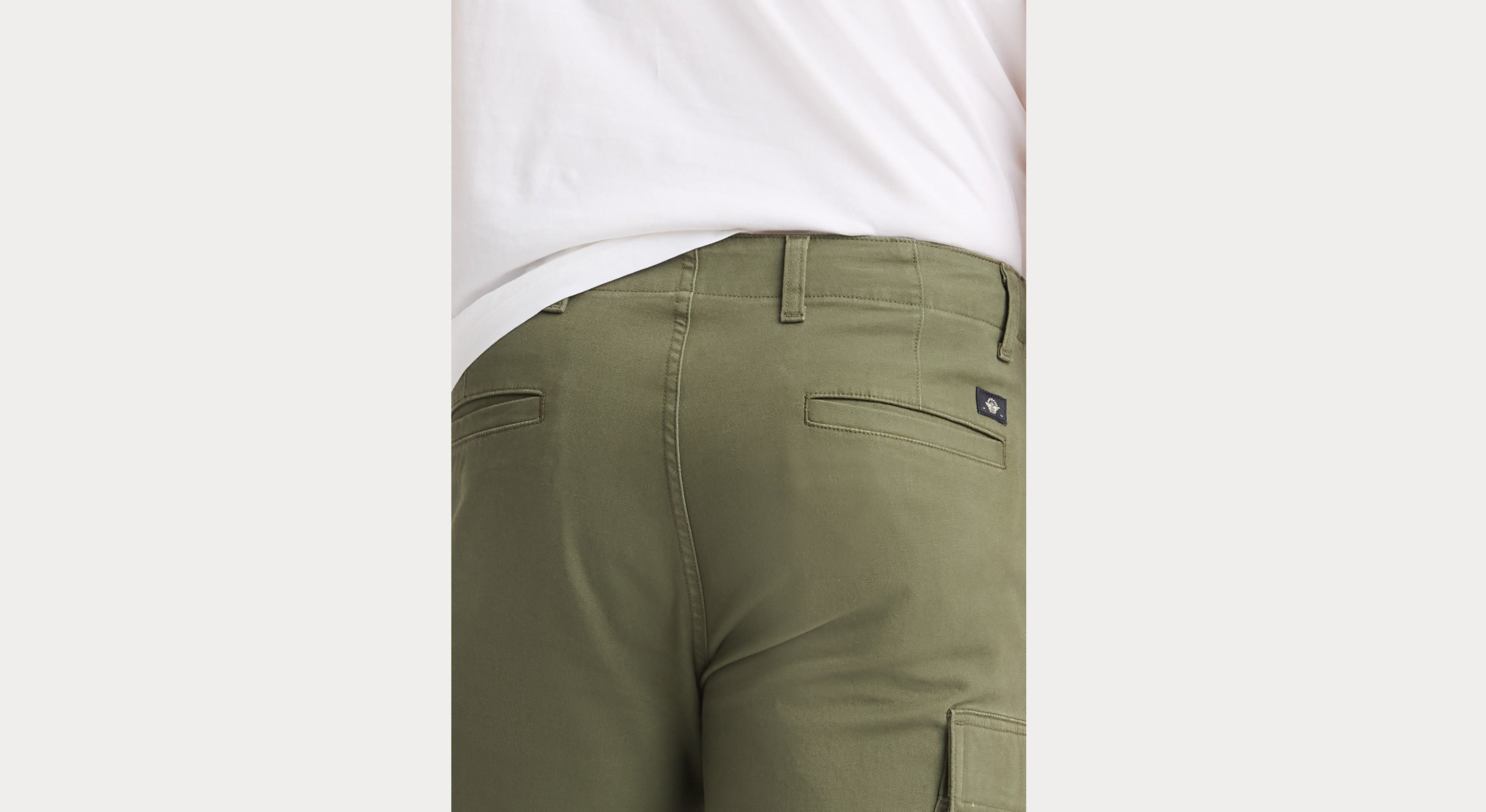 Dockers Utility Cargo pantalon droit vert camo toile coton