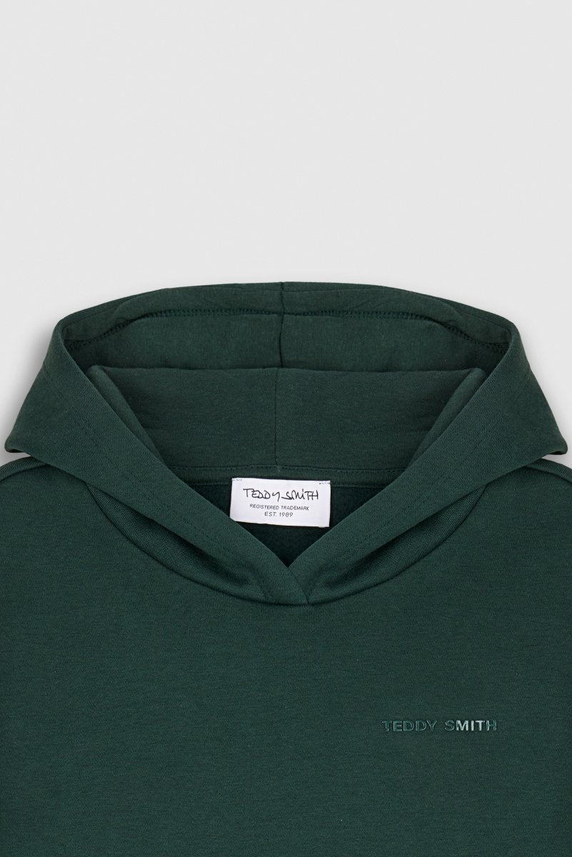 Teddy Smith S-Nark Hoody sweat capuche vert scarabé garçon