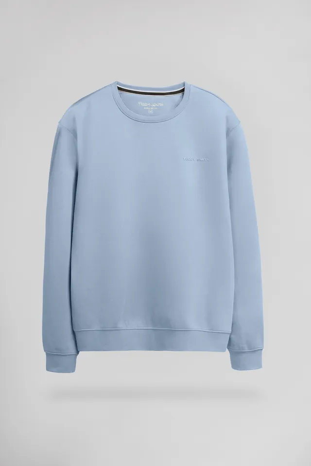 Teddy Smith S-Nark RC sweat col rond bleu minéral homme