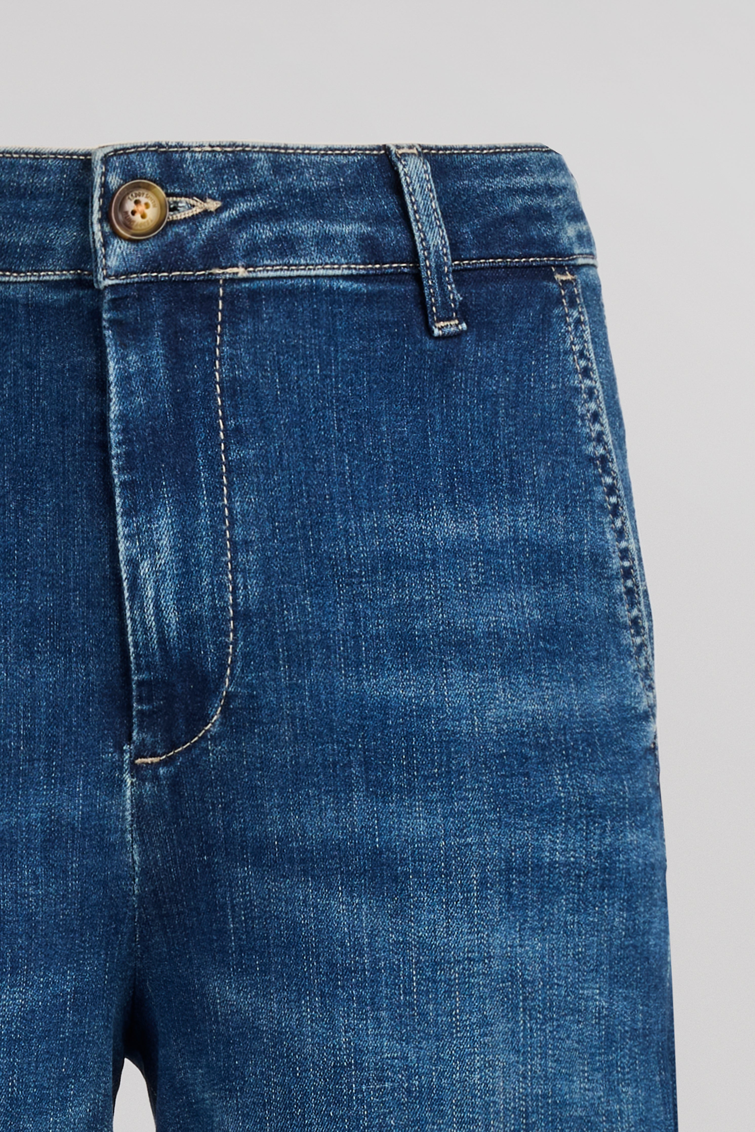 Teddy Smith P-Louisa jean large cropped femme bleu encre stretch