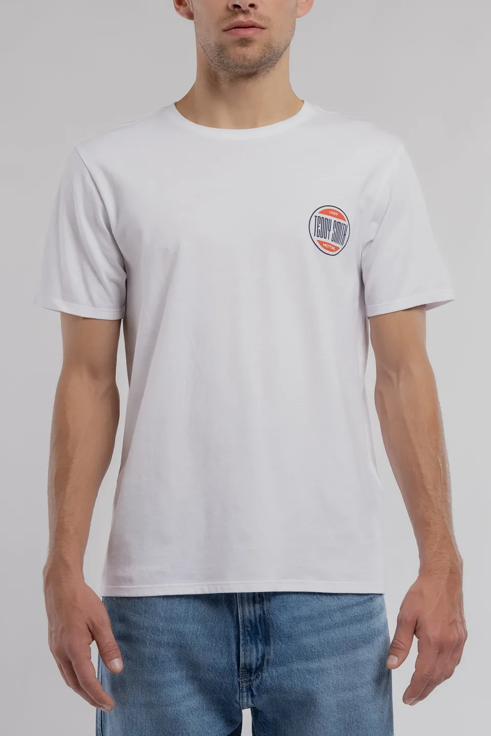 Teddy Smith T-Cars 1 MC t-shirt homme blanc racing