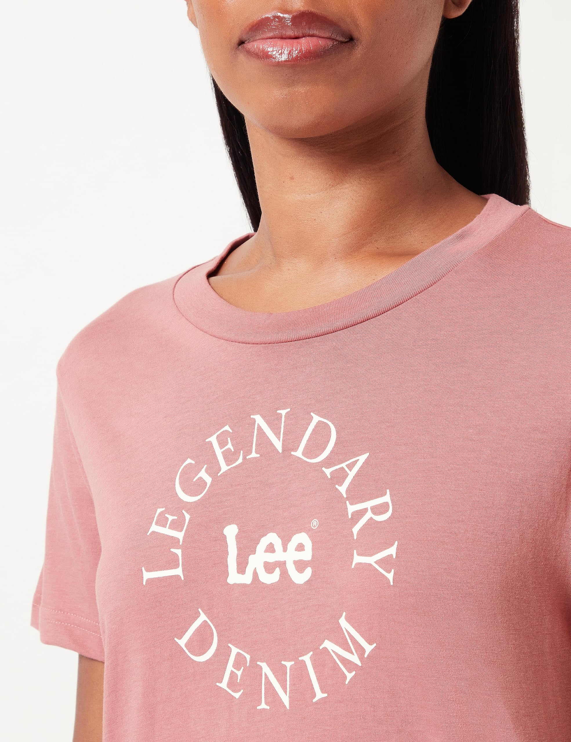 Lee Legendary tee-shirt femme XS mauve coton