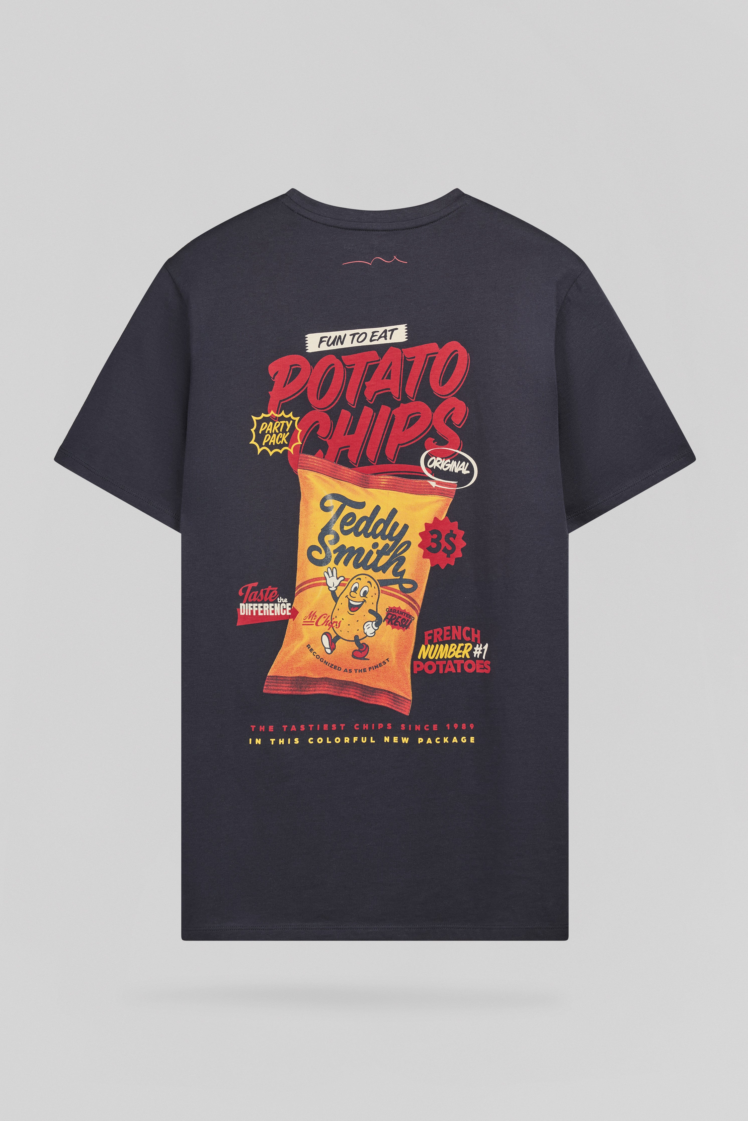 Teddy Smith T-Chips MC t-shirt imprimé bleu marine