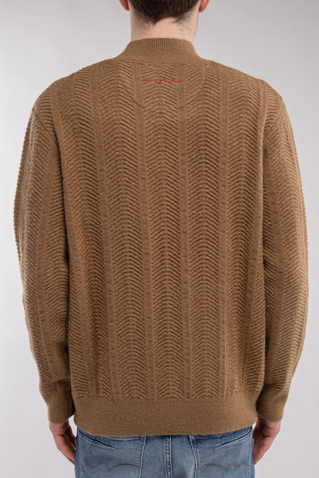 Teddy Smith P-Bacary pull col montant noisette maille