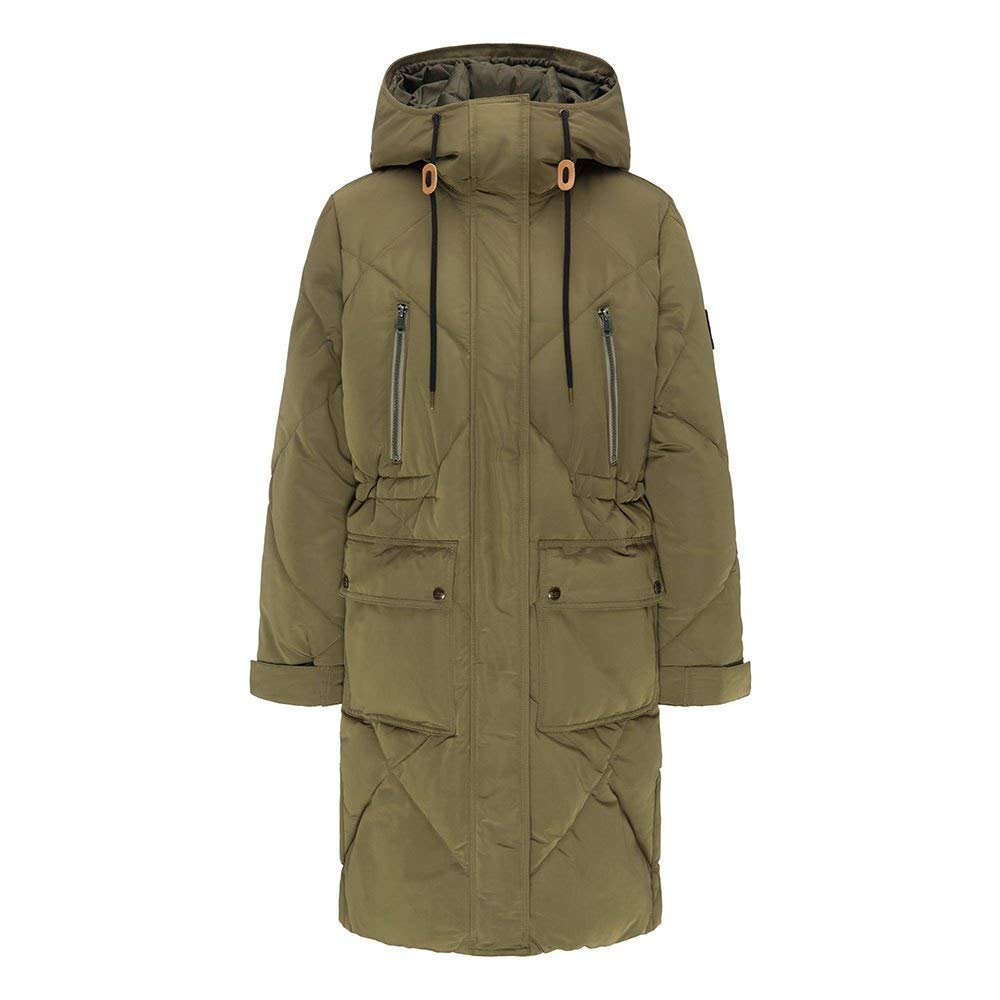 Lee Elongated Puffer veste femme noir longue