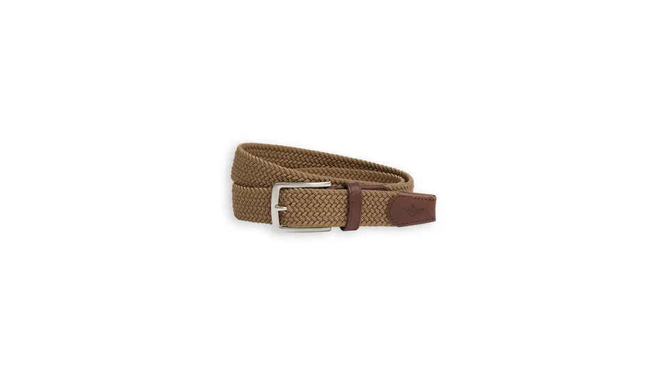 Dockers ceinture tressée marron élastique