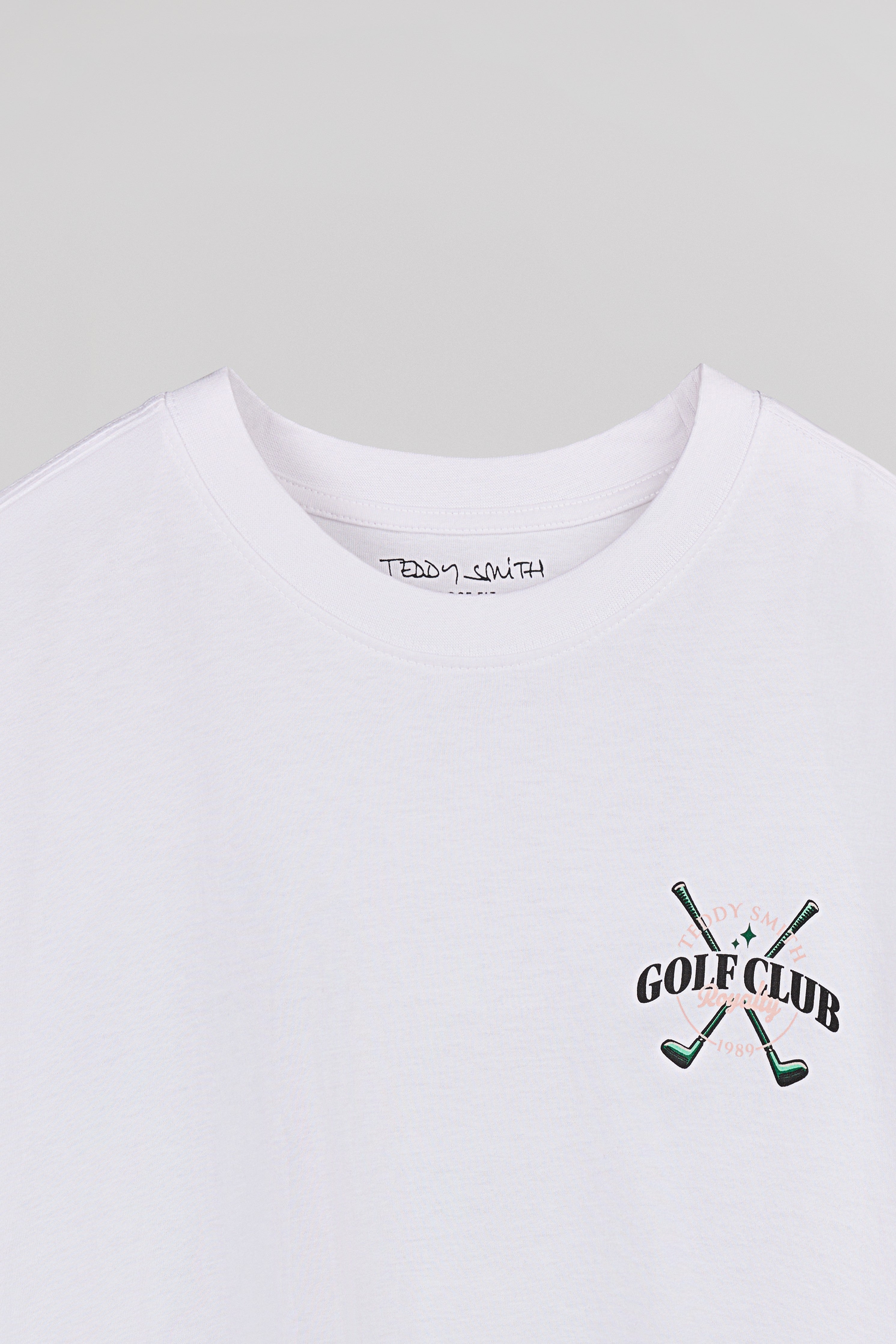 Teddy Smith T-Damien MC t-shirt homme blanc coupe ample