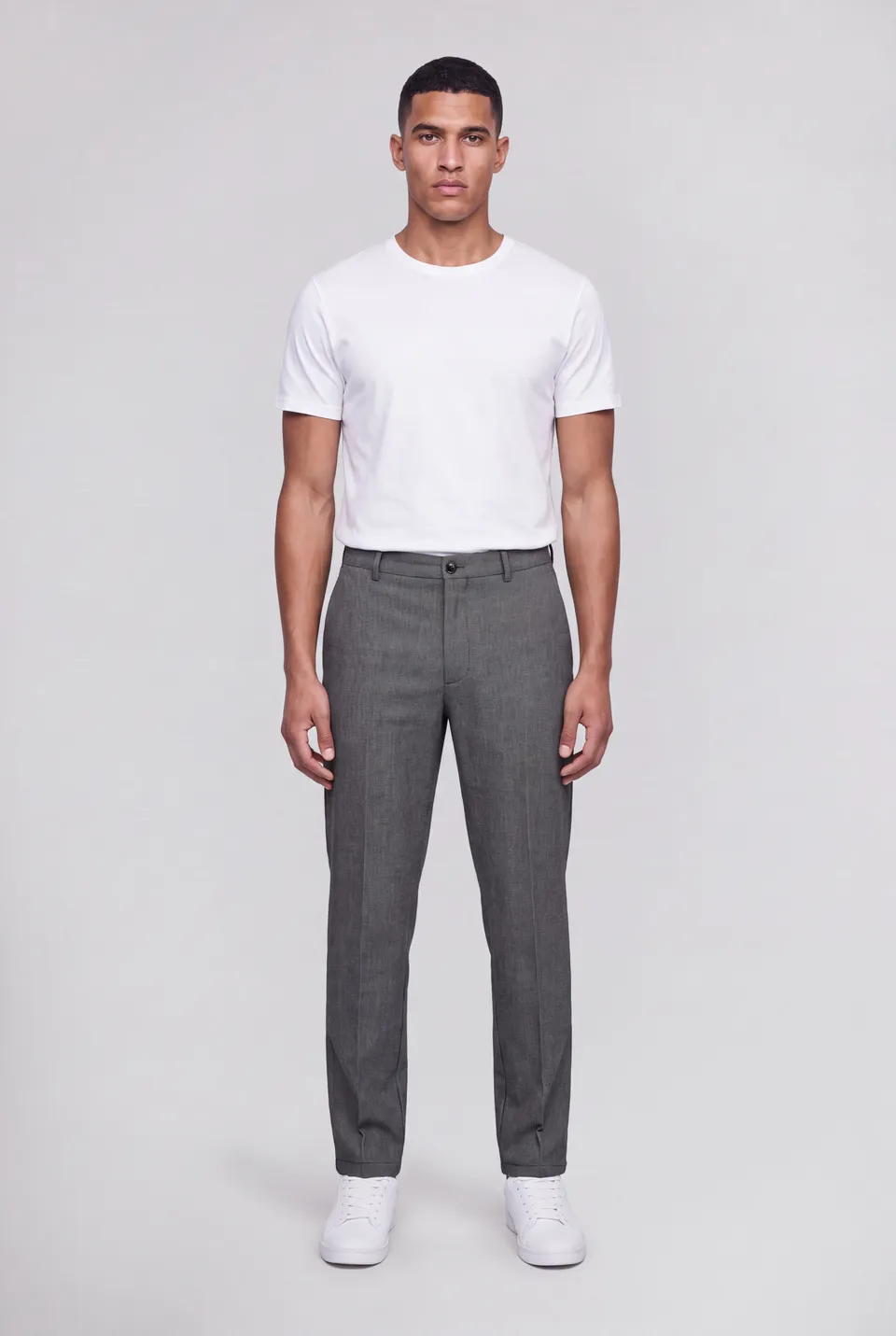 Teddy Smith P-Conrad pantalon ville gris chiné stretch