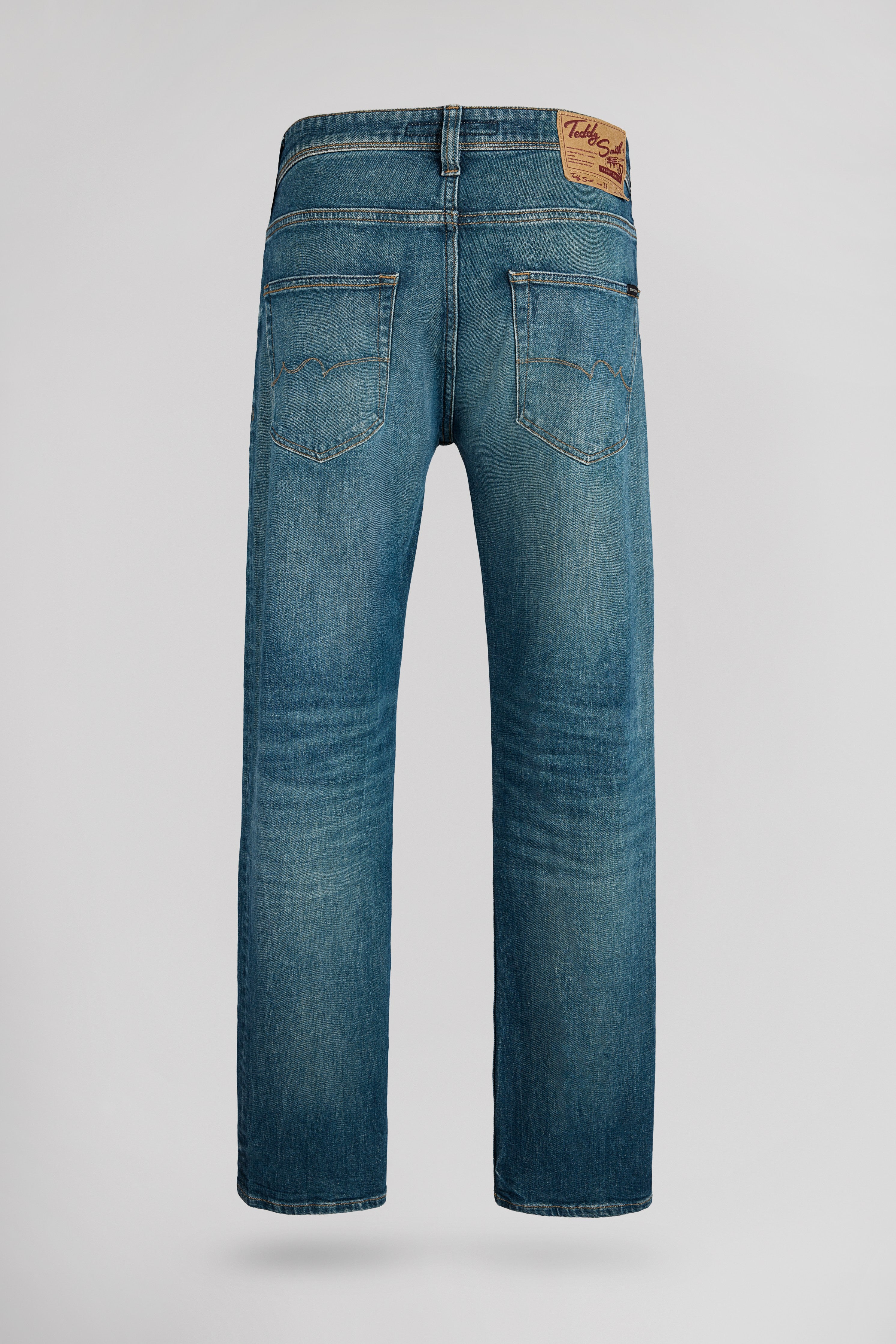 Teddy Smith Reg L32 jean droit gris bleu délavé L32