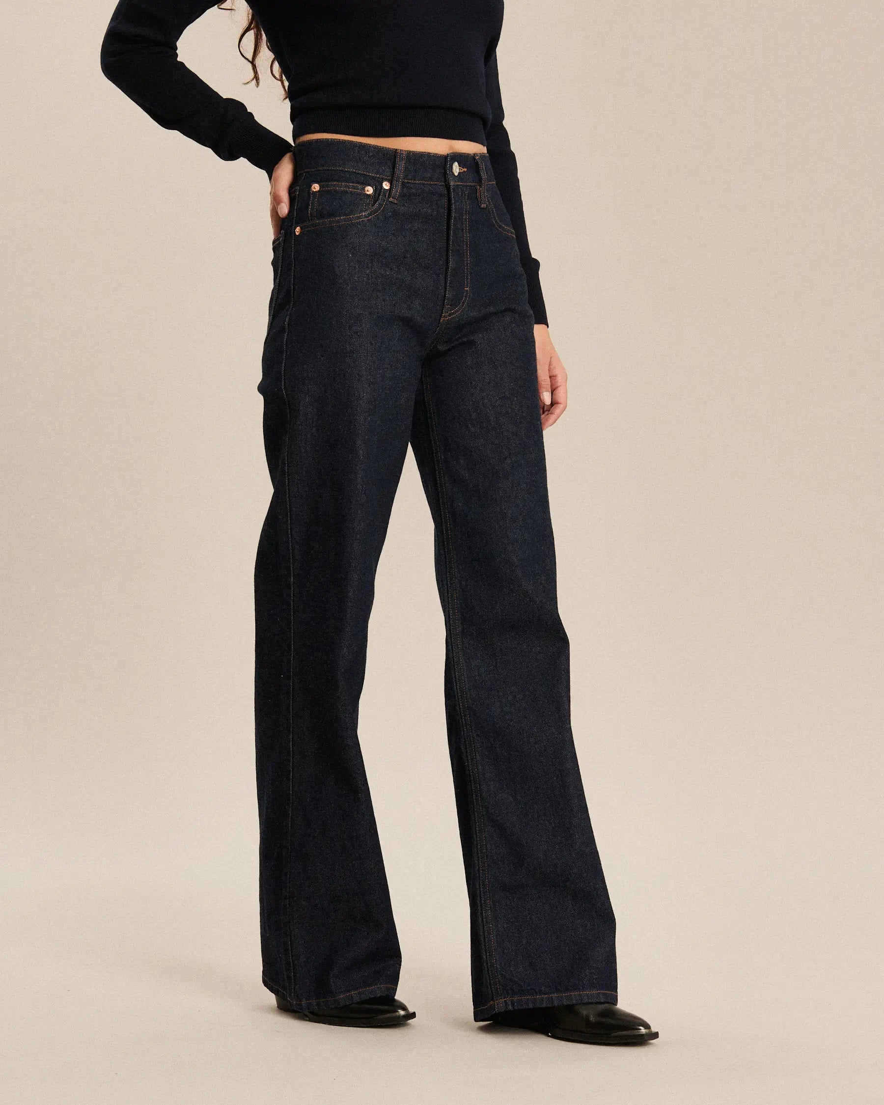 Labdip Joie jean large bleu brut indigo 100% coton
