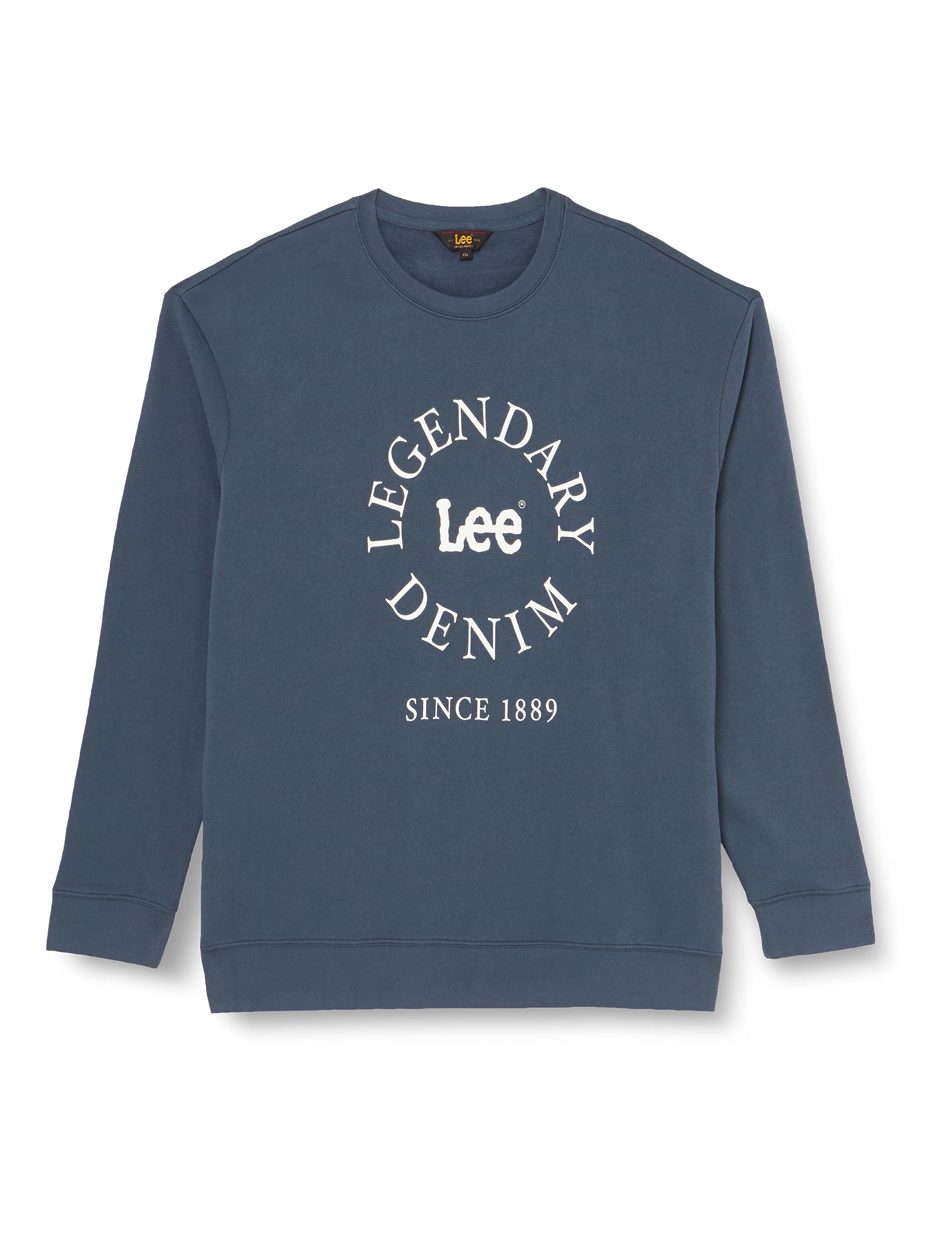 Lee Legendary sweat noir délavé molleton coton