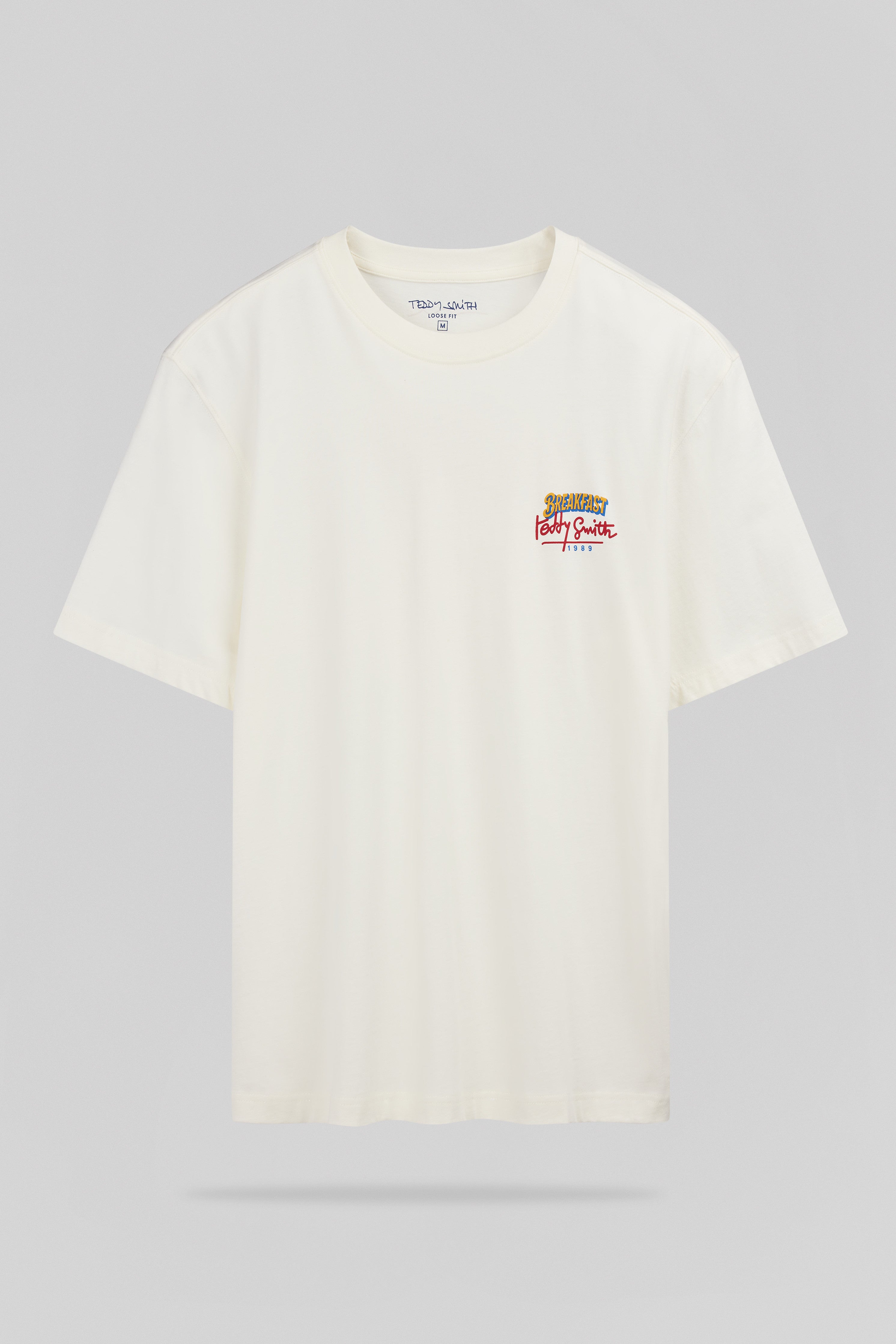 Teddy Smith T-Breakfast MC t-shirt blanc imprimé