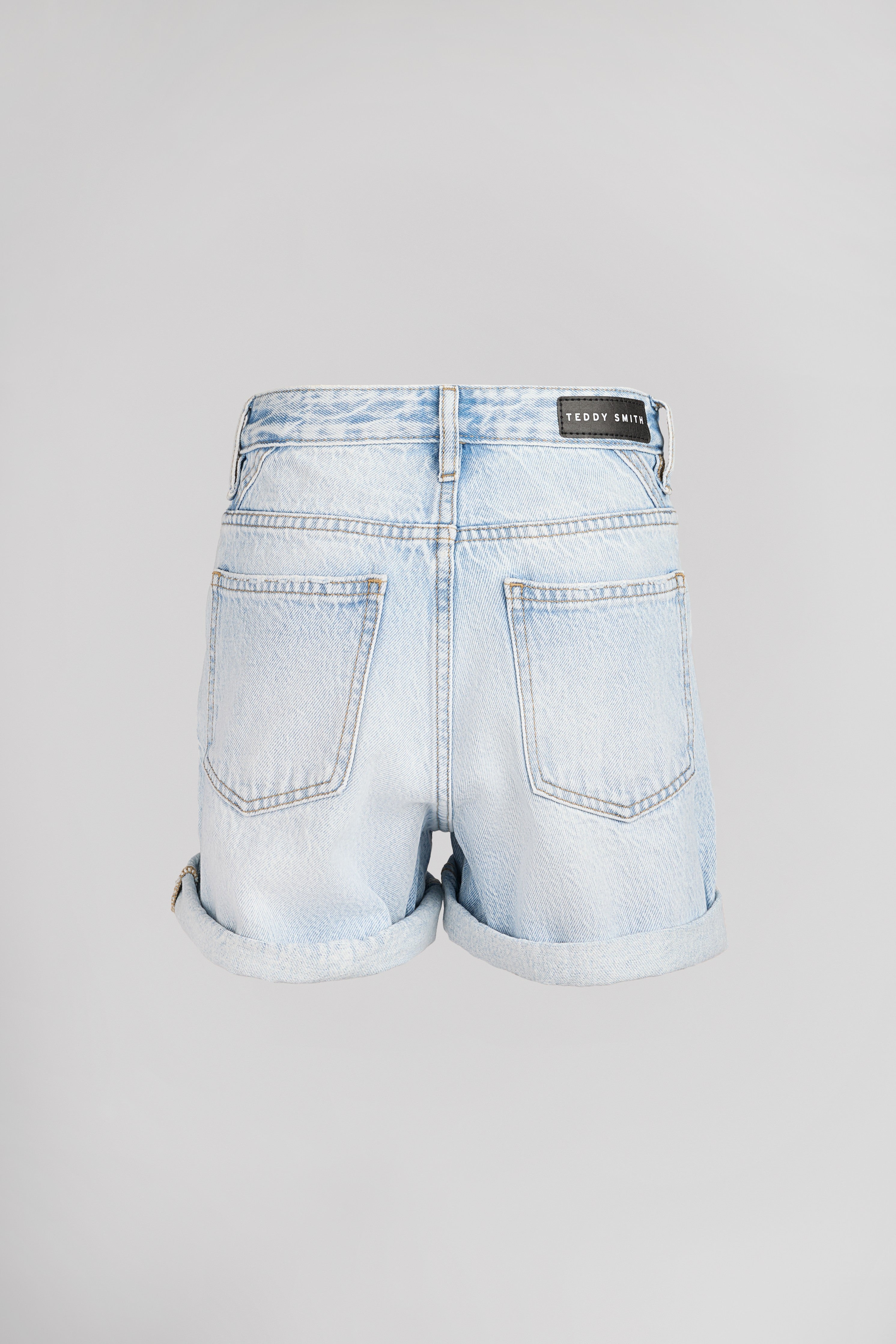 Teddy Smith S-Lucy SH JR short jean fille indigo clair coton