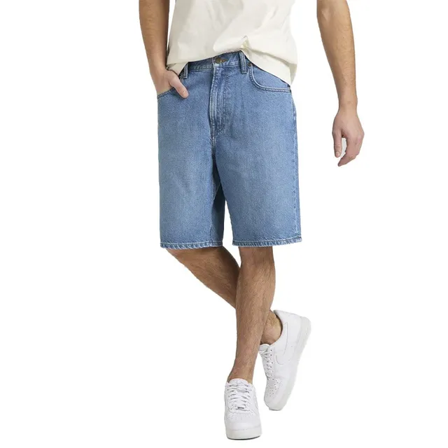 Lee Asher Short homme toile denim délavé clair