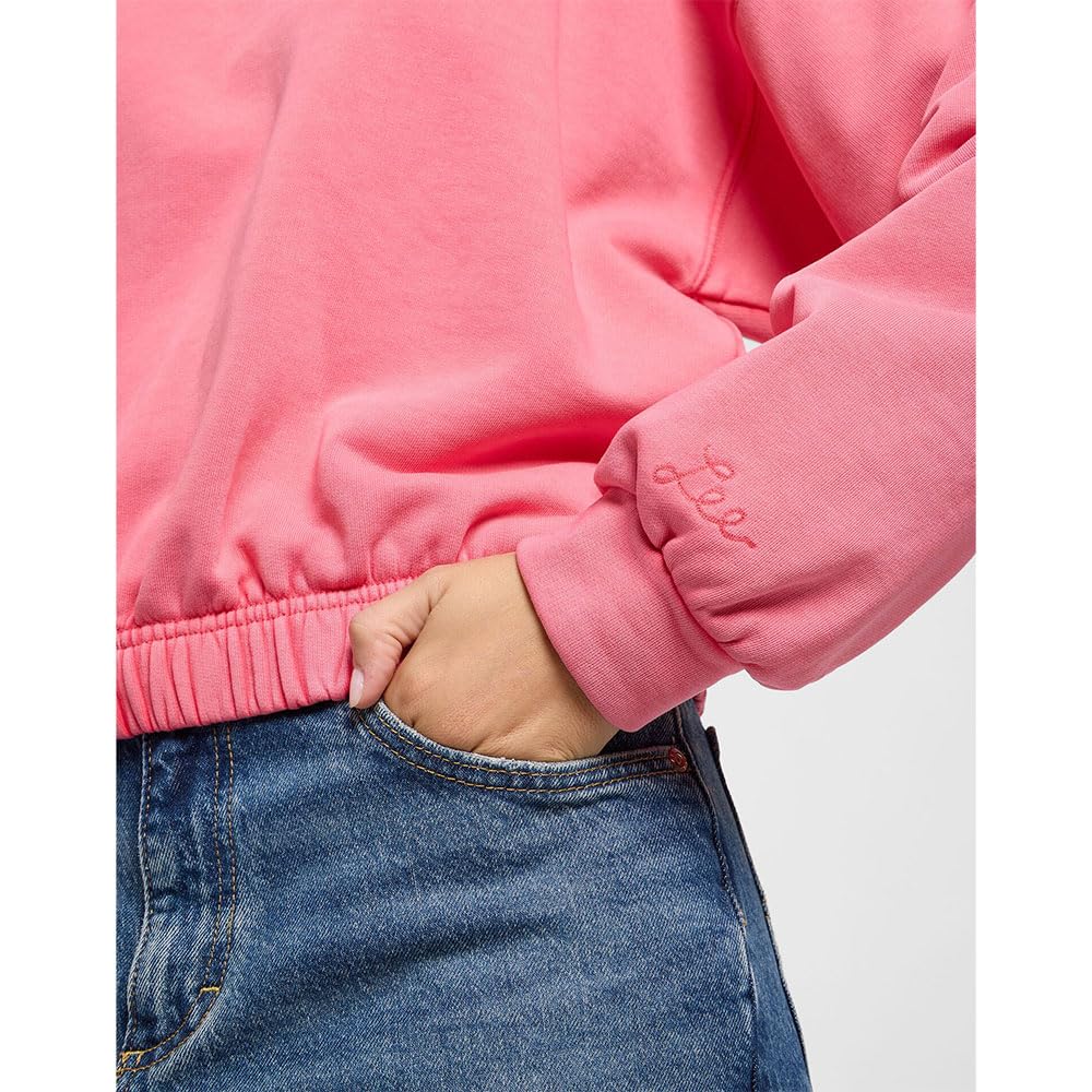 Lee Sleeve Detail Sweatshirt sweat femme litchi taille L coupe décontractée