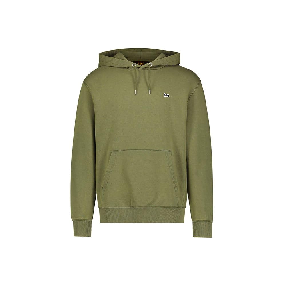 Lee Plain Hoodie sweat homme vert mercantile green