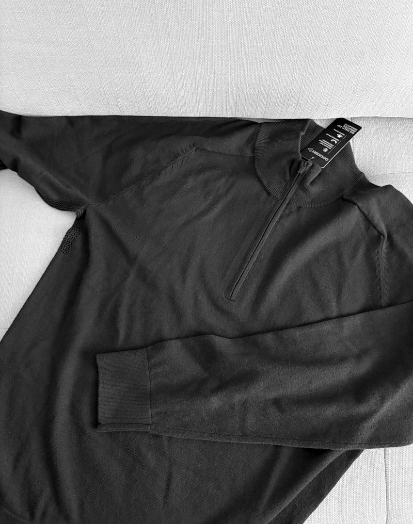 Dockers Go Half-Zip Sweat Homme Noir Thermorégulant