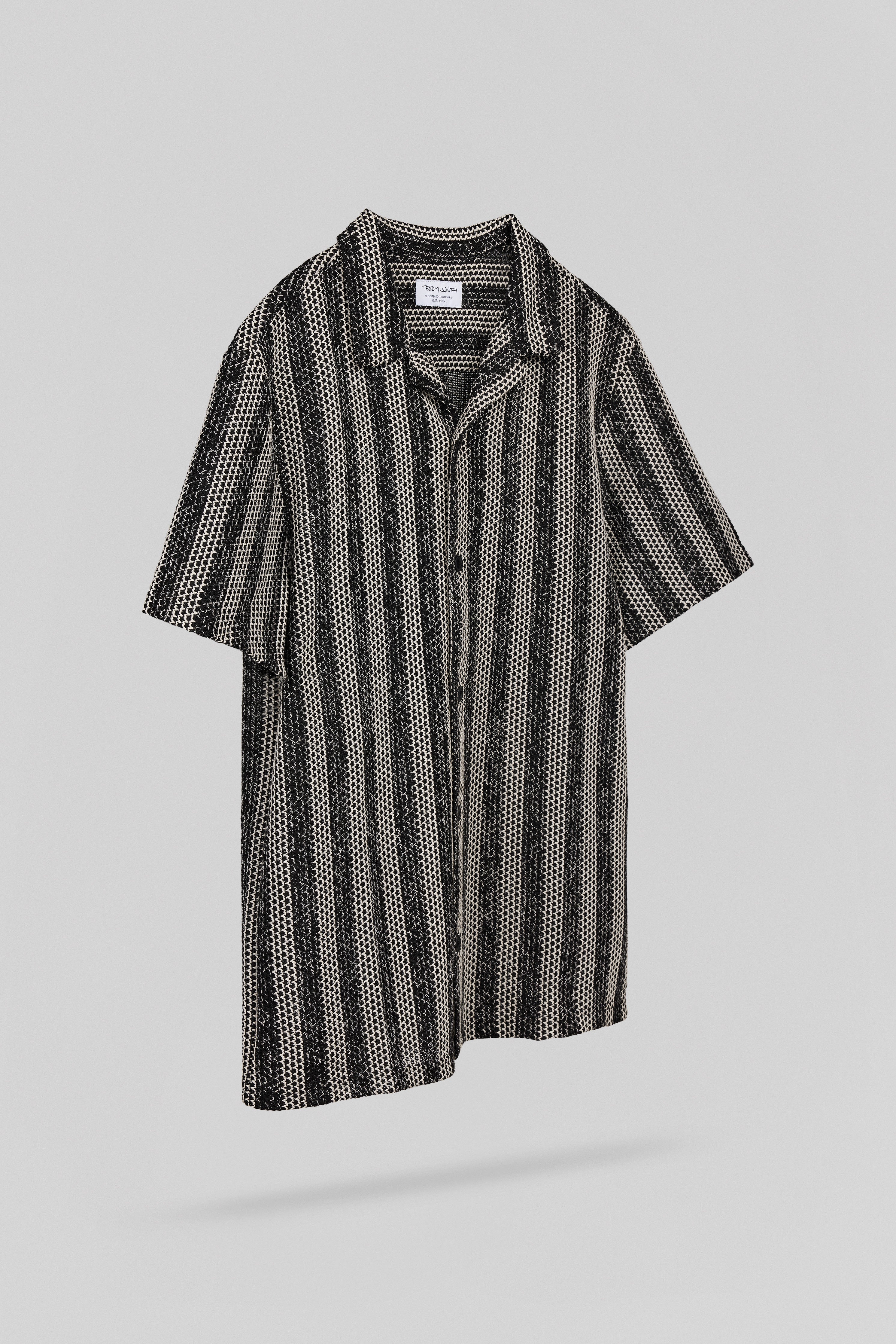 Teddy Smith C-Zeppelin MC chemise hawaïenne charbon