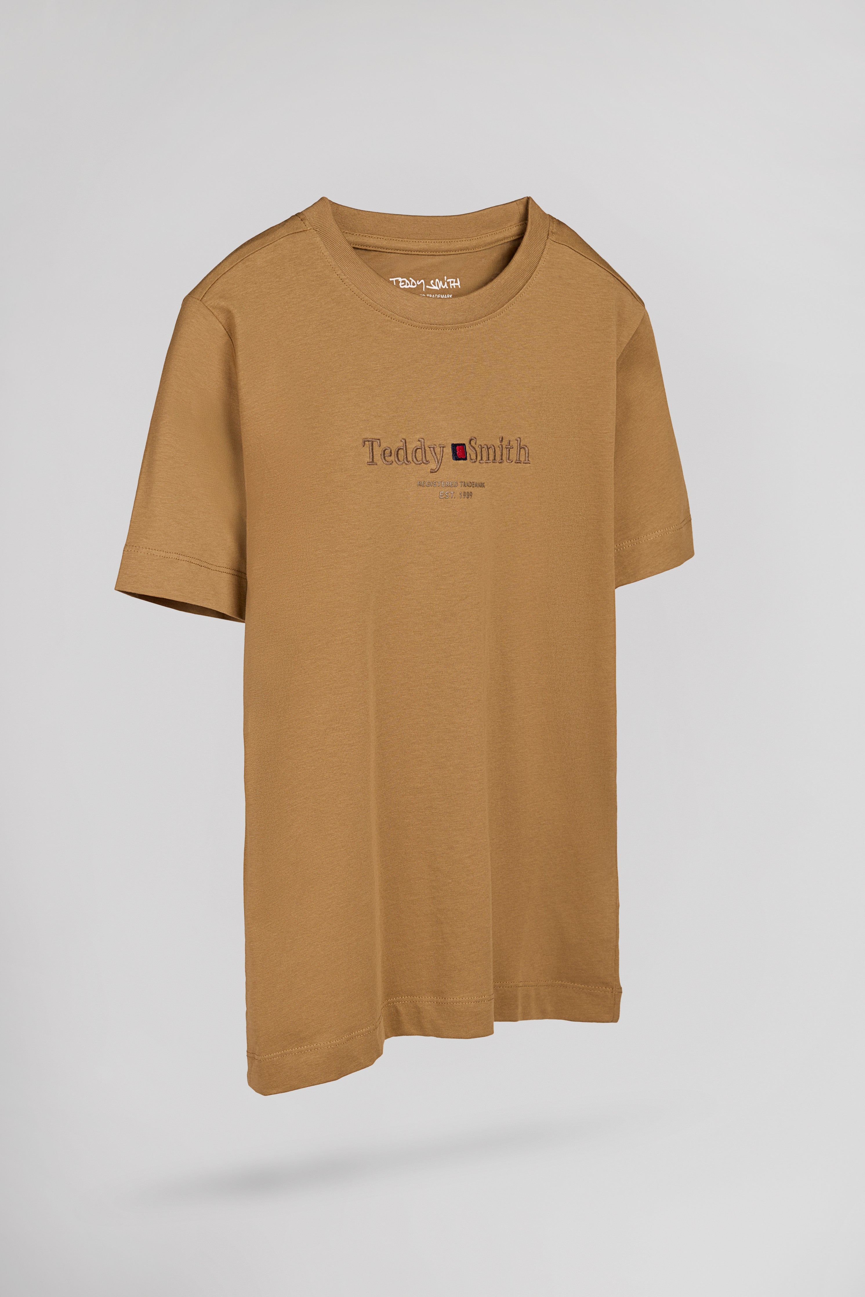 Teddy Smith T-Jim MC t-shirt noisette garçon