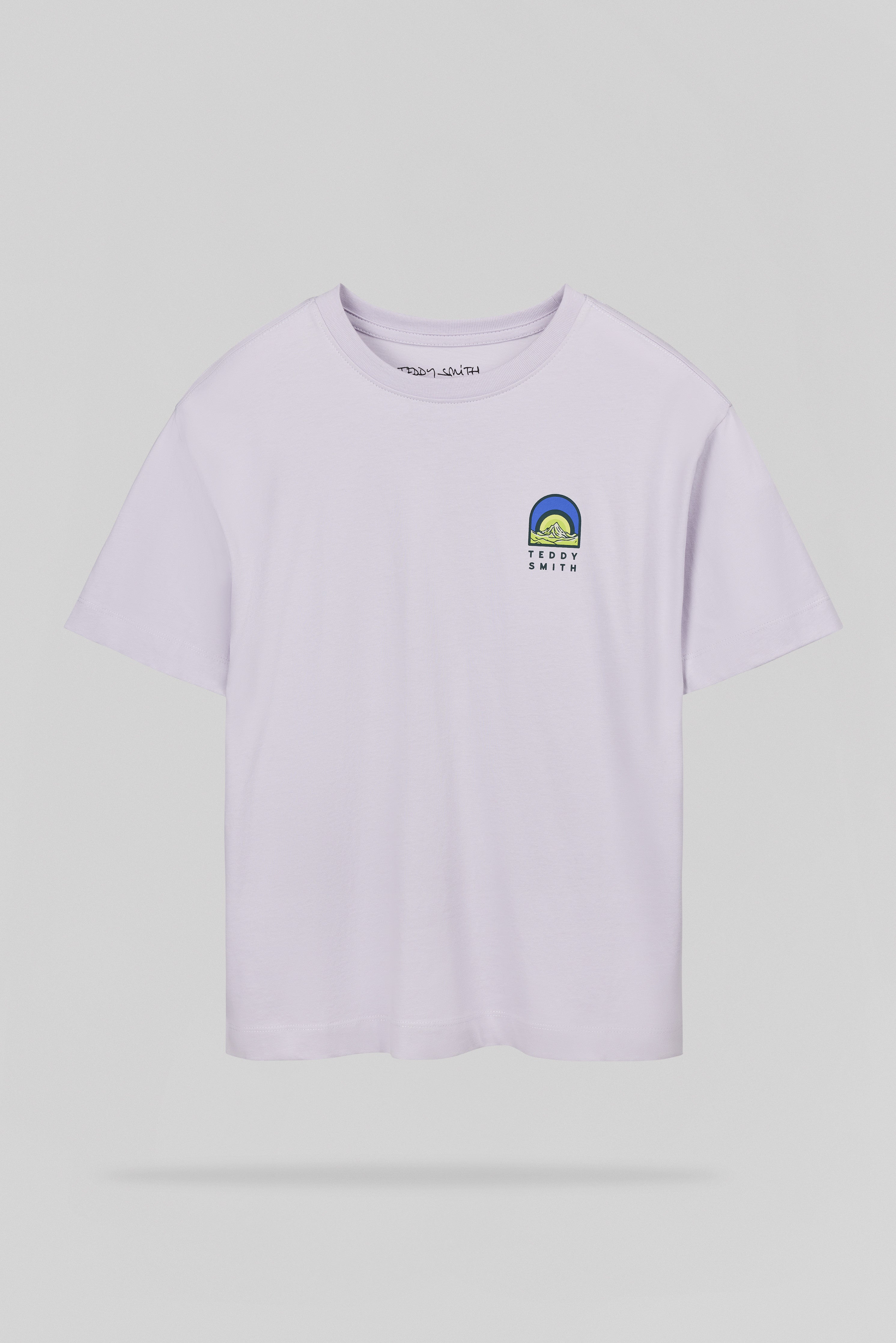 Teddy Smith T-Anik MC JR t-shirt garçon lavande coton
