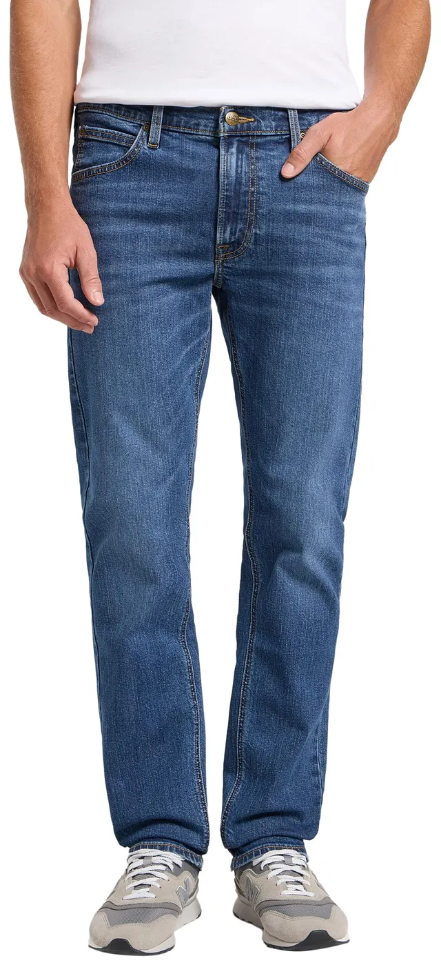 Lee Daren Zip Fly jean homme droit Indigo Sight taille basse