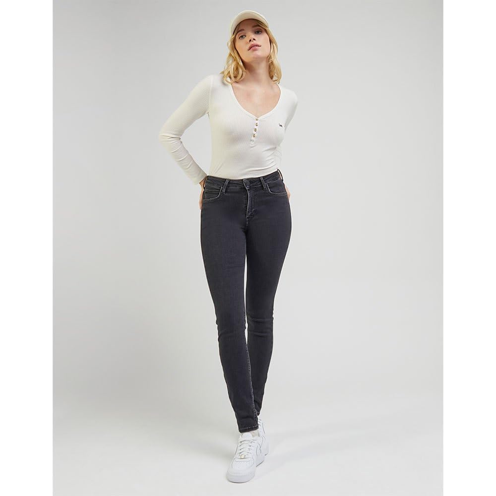 Lee Foreverfit jean femme noir délavé en denim