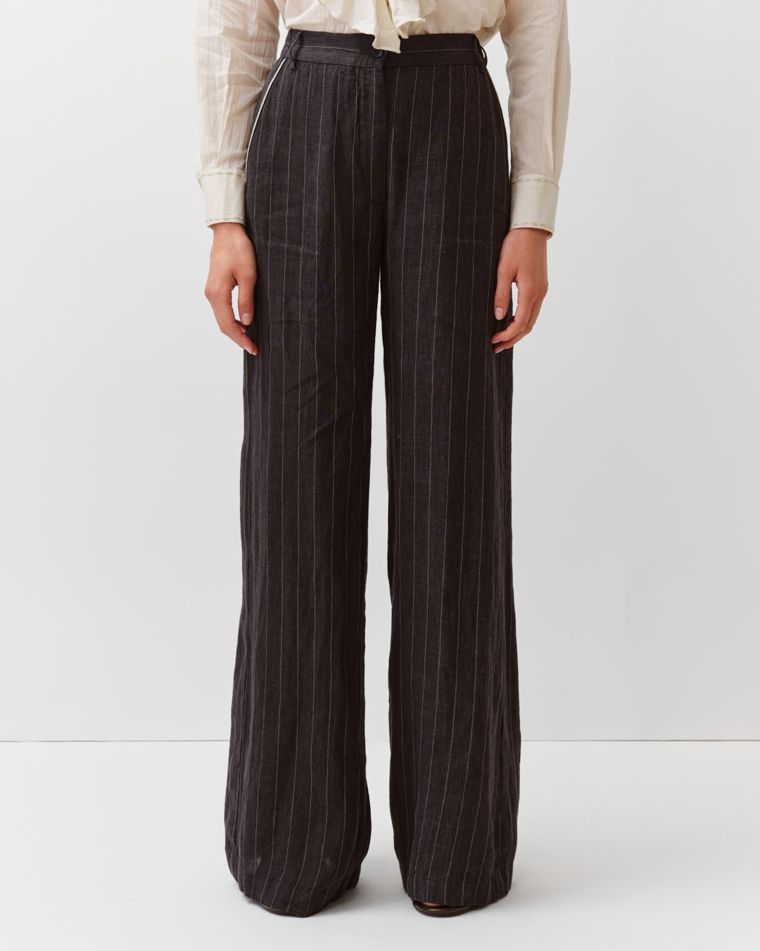 Diega Piedro pantalon noir ecru large