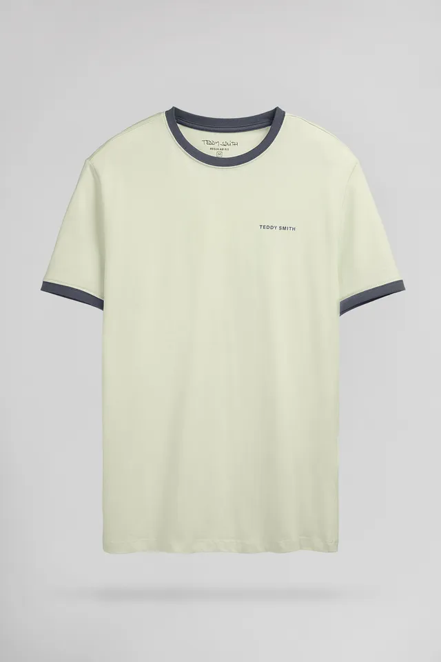 Teddy Smith The-Tee 2 R t-shirt vert nacré coton