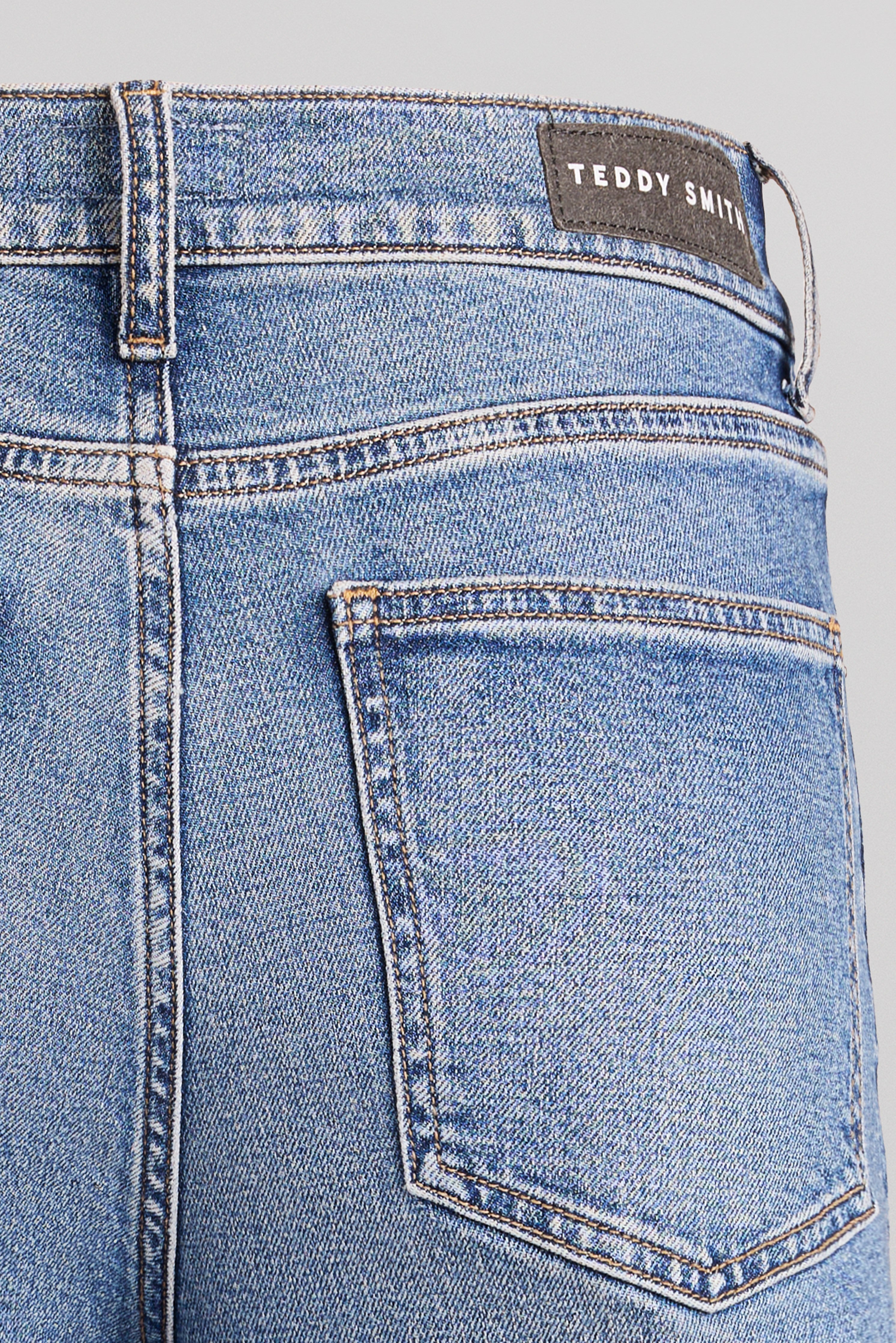 Teddy Smith P-Ginger Straight jean droit indigo taille haute