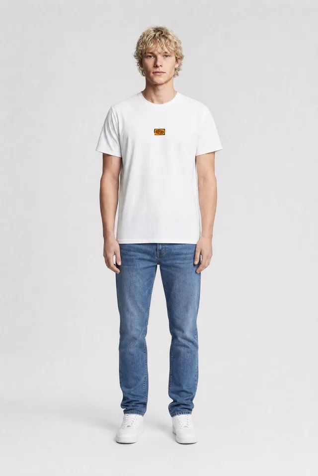 TEDDY SMITH T-BEAR MC t-shirt blanc cassé coton