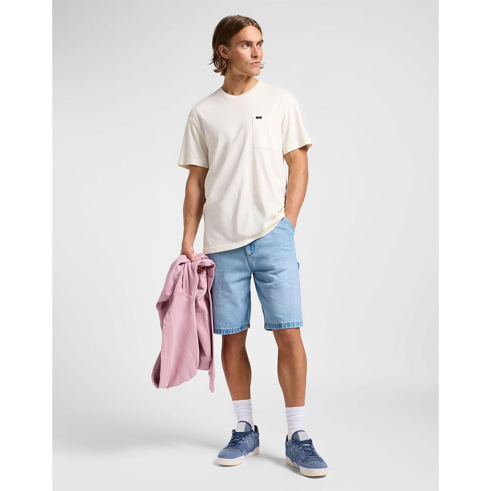 Lee Carpenter Short homme kaki 36W coupe relax