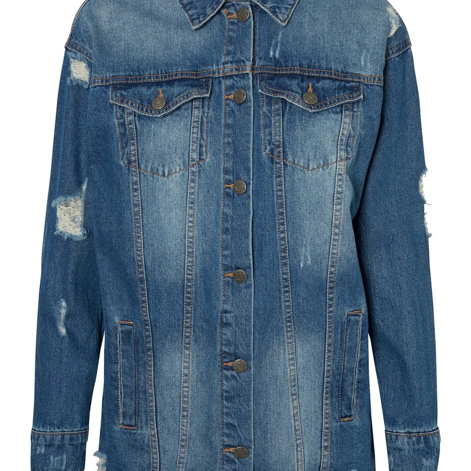 Noisy May veste en jean oversize délavée