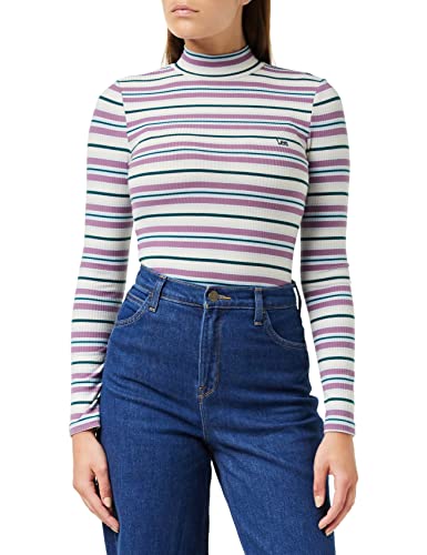 Lee Ribbed LS t-shirt femme col haut taille S