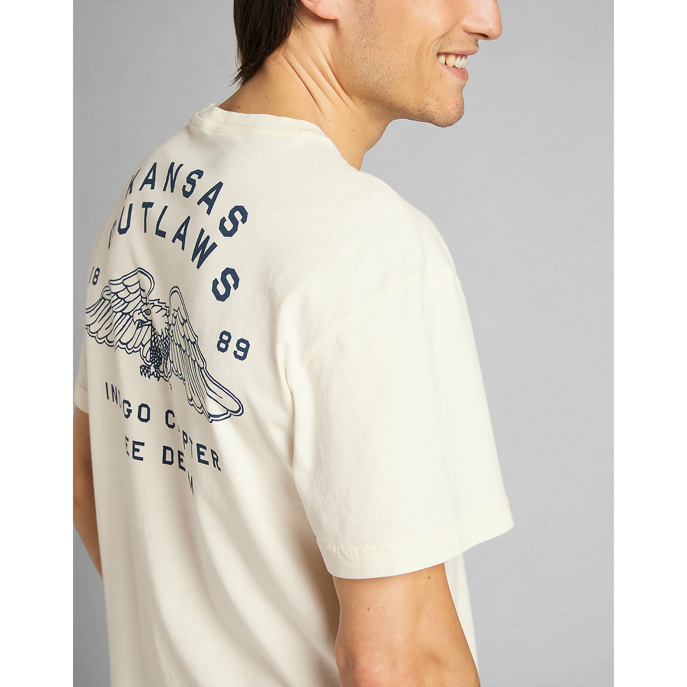 Lee Graphic Tee t-shirt homme écru XL imprimé