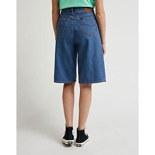 Lee bermuda jean femme indigo clair taille 25W