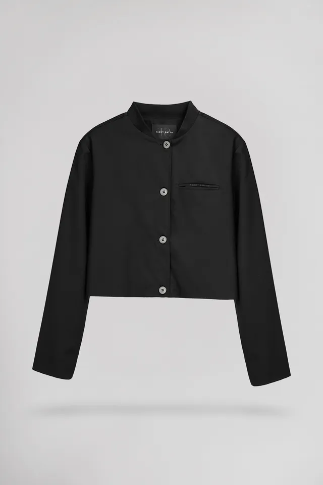 Teddy Smith B-Kendall veste courte doublée noire col montant