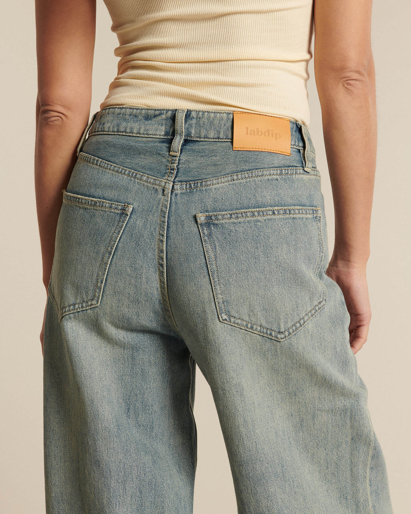 Labdip Wilo Dirty Blue GB 20 jean boyfriend délavé