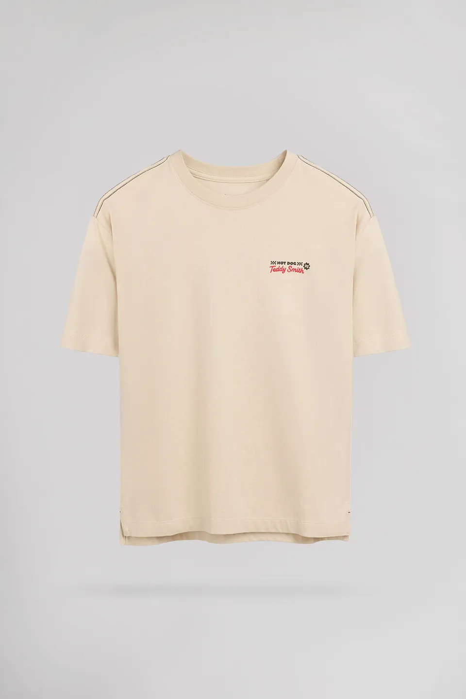 Teddy Smith T-Shade t-shirt garçon beige clair coton