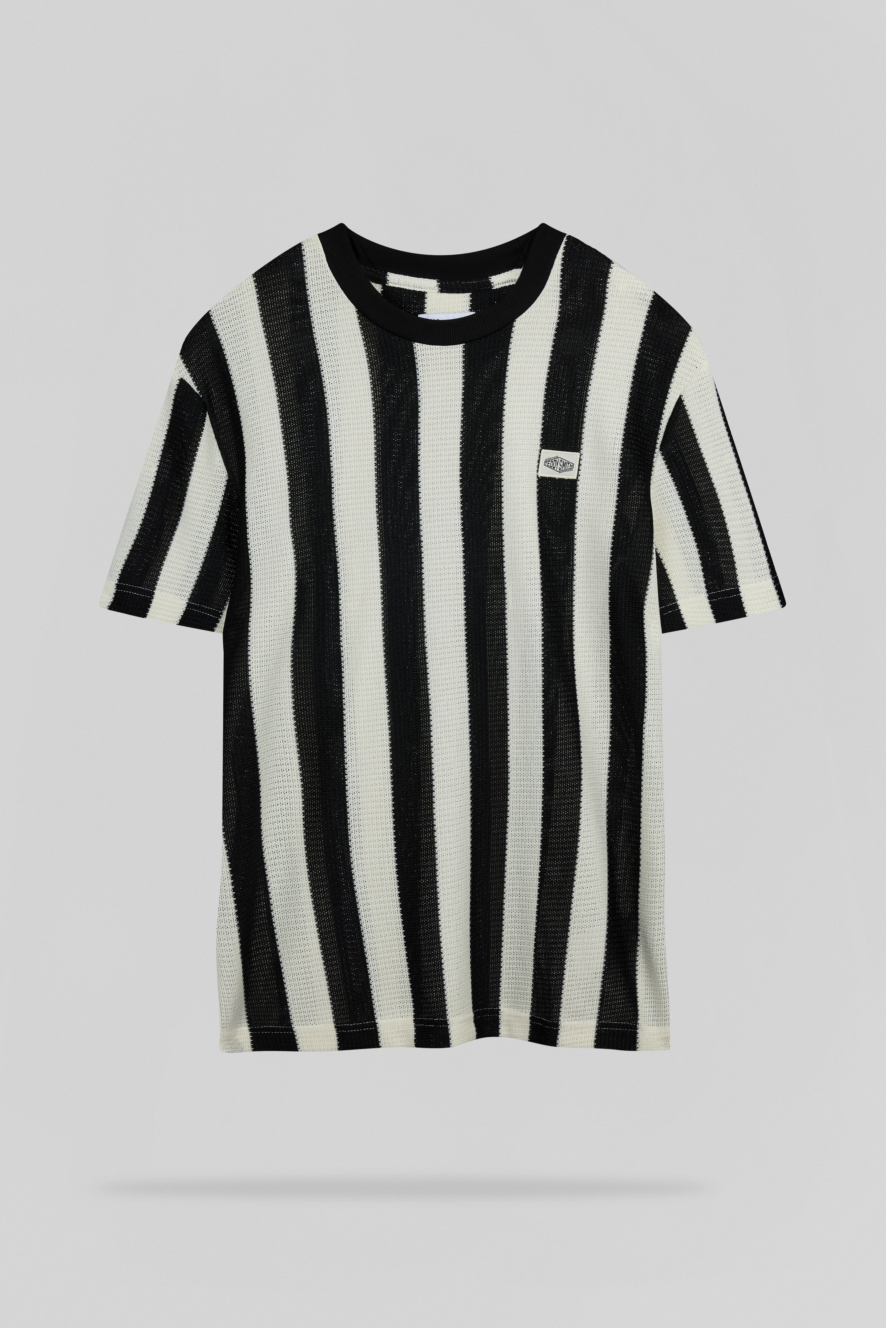Teddy Smith T-Lanz MC t-shirt ample crème rayé