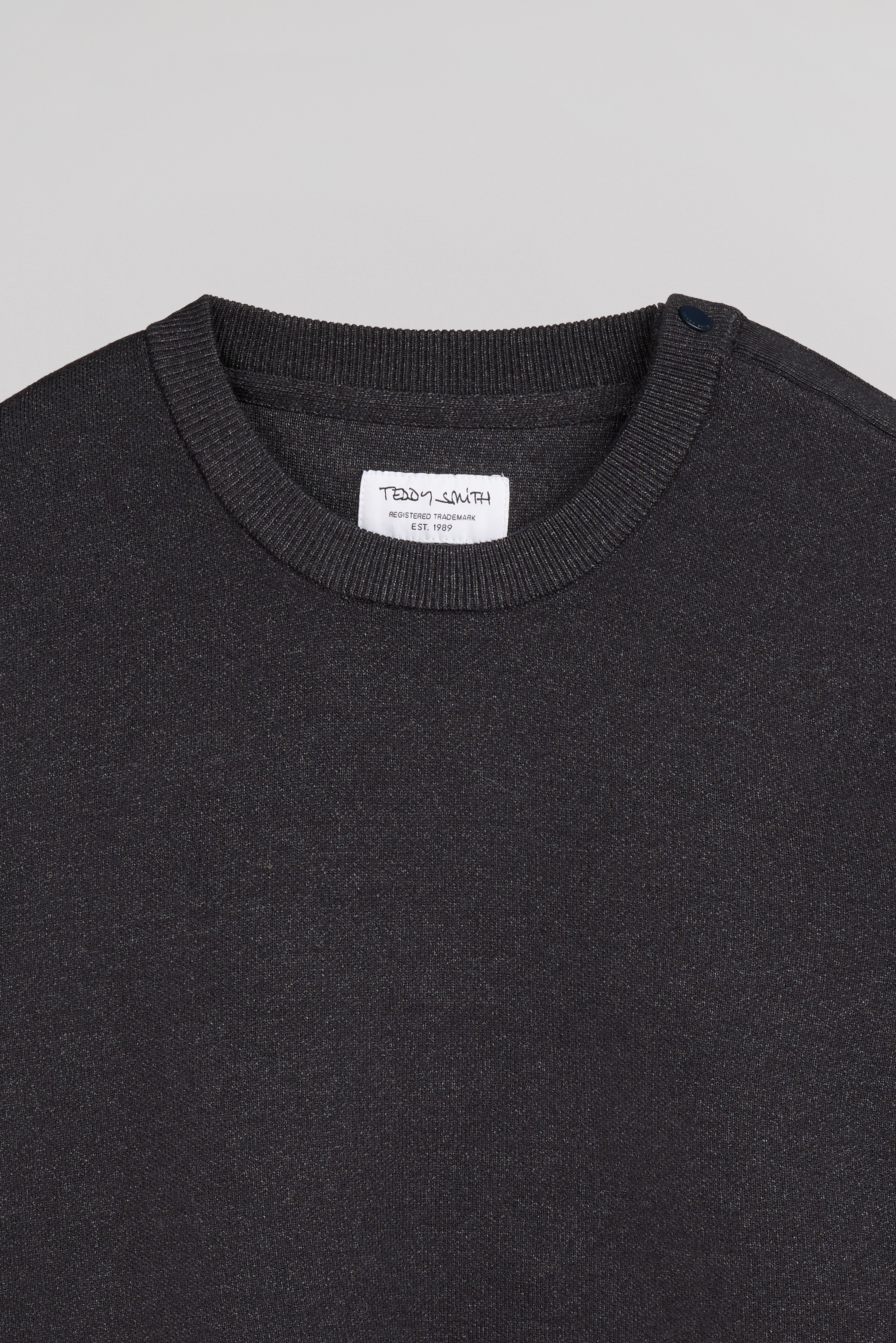 TEDDY SMITH P-DRYSTAN pull homme noir chiné col rond