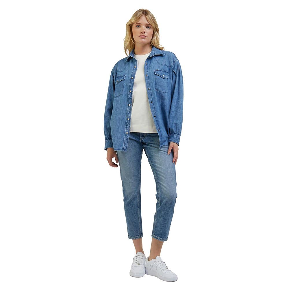Lee Seasonal Western t-shirt femme bleu XS coton