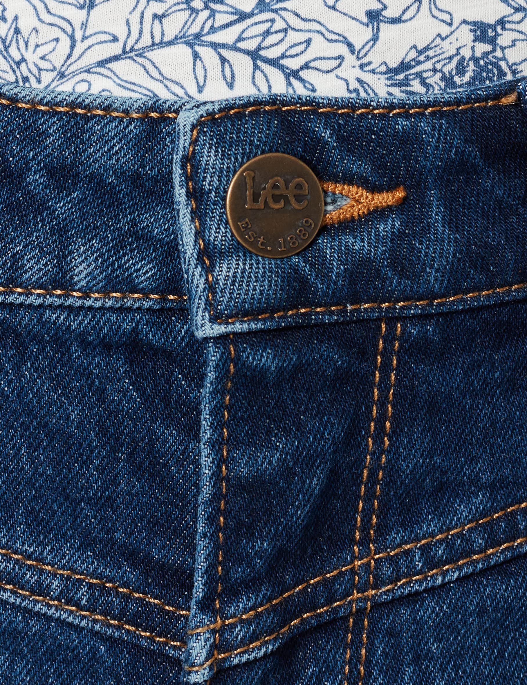 Lee Stella A Line Yoke jean femme boyfriend délavé
